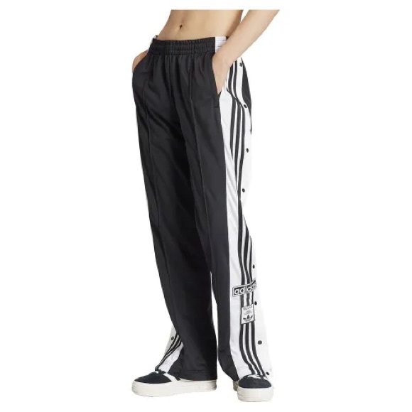 Adidas Women's Adibreak Black and White Track Pants - Picture 1 of 6